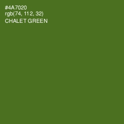 #4A7020 - Chalet Green Color Image